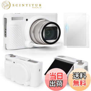 �y���������zSX740 �J�����P�[�X�A�N�Z�T���[�Z�b�g[�t�������t�B����2���t��]�V���R���ی�P�[�X Canon PowerShot SX730 SX740 HS�f�W�^���J�����Ή�(�z���C�g)