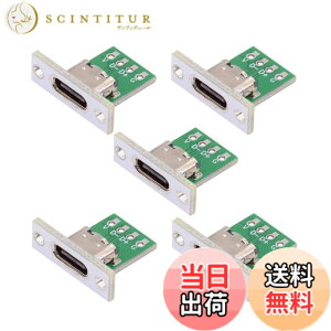 �y���������zxiwai USB Type C ���X�\�P�b�g DIY OEM PC�{�[�h 24�s�� USB 2.0 �s���z��p�l�� �}�E���g�^�C�v �R�l�N�^�[ �C���������i�p 5��
