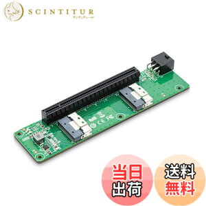 �y���������z10Gtek �f���A�� SlimSAS 8i to PCIe X16 �X���b�g �A�_�v�^�AGEN4 PCIe4.0