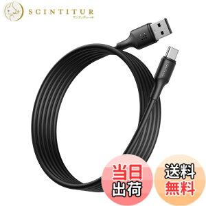 �y���������zVOLTME USB Type C �P�[�u�� 60W/3A QuickCharge3.0�Ή� USB A to C �f���h�~ �f�[�^�]�� �^�C�vc �P�[�u�� iPhone 15�AMacBook Pro�AMatebook�AiPad�AXperia�AGalaxy��type-c�f�o�C�X�Ή��i3m �u���b�N�j