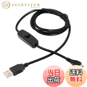 �y���������zNFHK Micro USB2.0 - Type-A�P�[�u�� �I���I�t�d���X�C�b�`�{�^�� �}�C�N��5�s�� DC 5V �f�X�N�����v �t�@���J�����p