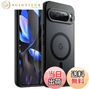 �y���������zJETech Google Pixel 9 Pro XL 2024�p �}�O�l�b�g�P�[�X MagSafe�Ή� �������}�b�g�o�b�N �ϏՌ��X�}�z�J�o�[ (�u���b�N)