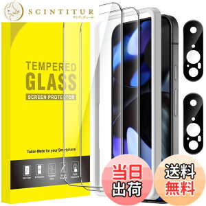 �y���������zJETech Google Pixel 9�p �t���ی�t�B���� �J���������Y�t�B���� �K�C�h�g�t�� �w��F�ؑΉ� �����K���X�� HD�N���A 2��+2���Z�b�g