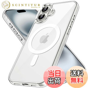 �y���������zJETech iPhone 16 Plus 6.7�C���`�p �}�O�l�b�g �P�[�X MagSafe�Ή� �Ռ��z�� �o���p�[�J�o�[ �����h�~ �N���A�o�b�N (�N���A)