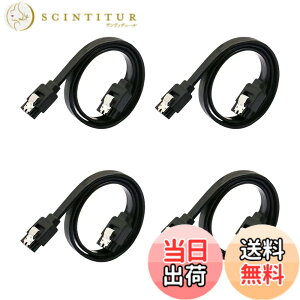 �y���������zSATA �P�[�u�� 1m�i�X�g���[�g�^�jSuptopwxm Sata3 �P�[�u�� 4�{�Z�b�g 6 Gbps�Ή� ���b�`�t�� SSD��HDD���� Sata3 �V���A�� ATA3 �P�[�u�� SSD �P�[�u�� ���b�h (�u���b�N)