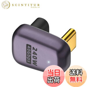 �y���������zLUYING USB Type C �ϊ� �A�_�v�^�[ 240W 40Gbps �ϊ� �A�_�v�^U�� U�^ 180�x �^�C�vC �I�X���X �R�l�N�^�[ �������]�� �Ή� MacBook Air/Pro/�g�ѓd�b�p