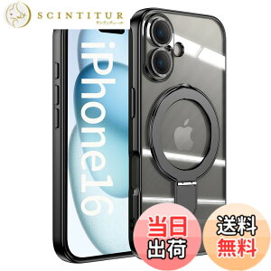 �y���������zJOOBOY �X�}�z�P�[�X �Ή� iPhone 16 Plus �P�[�X MagSafe�Ή� �N���A ���� �����O�t�� ���b�L�d�グ �����Y�J�o�[�t�� �\�t�gTPU �ϏՌ� ���ɋ����w�� ���C�����X�[�d �X�g���b�v�z�[��