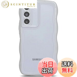 �y���������zQLTYPRI Galaxy S21 �P�[�X �N���A TPU �J�o�[ �E�F�[�u ������� �؍� ���� ���� ���^ �y�� �ϏՌ� ����~�� (SC-51B / SCG09) �X�}�z�P�[�X ���C�����X�[�d�Ή� �X�g���b�v�z�[���t�� �M