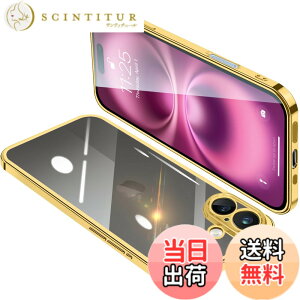 �y���������zONETIAOLONG iPhone16 Plus �p �P�[�X �N���A �A�C�t�H��16Plus �J�o�[ ���� �X�}�z�P�[�X �S�ʕی� �ϏՌ� �y�� ���b�L���H TPU ���^ �X�g���b�v�z�[���t�� ����~�� �����h�~ 6.7�C���`�i