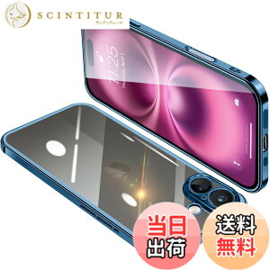 �y���������zONETIAOLONG iPhone16 Plus �p �P�[�X �N���A �A�C�t�H��16Plus �J�o�[ ���� �X�}�z�P�[�X �S�ʕی� �ϏՌ� �y�� ���b�L���H TPU ���^ �X�g���b�v�z�[���t�� ����~�� �����h�~ 6.7�C���`�i