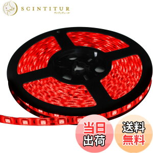 �y���������zLED�e�[�v���C�g 12V �h�� 5���[�g�� 3�`�b�v SMD5050 300�A ���x�[�X ���ʔ��� �ؒf�\ (���b�h)
