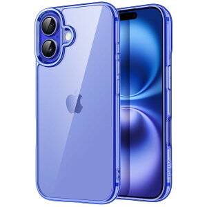�y���������zJETech iPhone 16 Plus 6.7�C���`��p �P�[�X ���΂݂Ȃ� �Ռ��z�� �o���p�[�J�o�[ �����h�~ �N���A�o�b�N (�E���g���}����)
