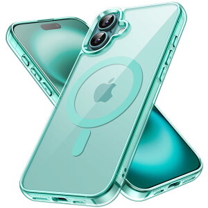 �y���������zJETech iPhone 16 Plus 6.7�C���`�p �}�O�l�b�g �P�[�X MagSafe�Ή� �Ռ��z�� �o���p�[�J�o�[ �����h�~ �N���A�o�b�N (�e�B�[���u���[)
