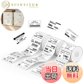 【送料無料】NIIMBOT ラベルシール【3ロール】B1/B1Pro/B2/B2Pro/B21/B21Pro/B31ラベルメーカー対応 純正感熱ロール紙 感熱ラベルプリンター 印刷用紙 強粘着 耐水 宛名印刷 整理整頓 収納 値札 230枚入り/巻 50x30mm ホワイト