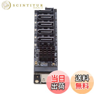 �y���������zNFHK 10Gbps USB-C Type-C to NGFF Key B+M SATA 6Gbps 5 Ports Adapter Converter PM Port Multiplier Selector JMB575 JMS580