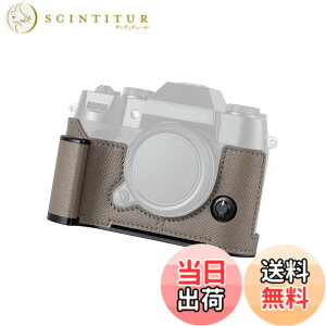 �y���������zSIUTATDSH �J�����n�[�t�P�[�X�A Fuji X-T50 XT50 �Ή��A�r���e�[�W���^���{�v�C���X�^���g�J�����ی�P�[�X �X�^�C���b�V�� �|�[�^�u�� �ϏՌ� (�O���[)