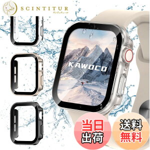 �y���������z�y3���Z�b�g�zKawoco �A�b�v���E�H�b�` �h�� �J�o�[ �ی� iWatch 46mm Series10 ���p�G�b�f�U�C�� apple watch �p �P�[�X �Ή� 46mm �N���A �� �X�^�[���C�g �� �u���b�N