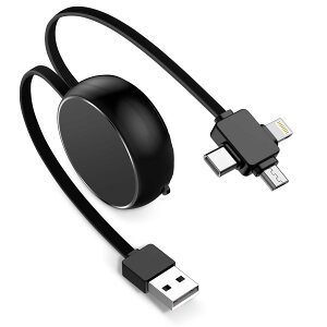 �y���������zHaoano �[�d�P�[�u�� ������� 3in1 iphone�[�d�P�[�u�� �Z�� 1M 2.1A�[�d �����f�[�^�]�� 3�C��1 USB�}���`�[�d�P�[�u�� lightning/Type C/Micro USB �[�d�R�[�h iPhone 16/15/14/13/SE/iPad Air/Mini/OPPO Re