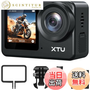 �y���������zXTU S6 �A�N�V�����J���� 4K 20MP�yAmbarella H22 CPU&SONY IMX386 �Z���T�[�z�A�N�V�����J�� SuperSmooth��Ԃ�␳4.0 �X�|�[�c�J���� �O���}�C�N�Ή� �c�����B�e WiFi���� �������� HDMI�o�� 8�{