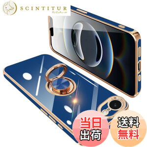 �y���������zONETIAOLONG iPhone 17e / 16e �p �P�[�X �����O�t�� �A�C�t�H��16e �����O �J�o�[ �ϏՌ� TPU 360°��] �X�^���h�@�\ ���b�L���H �ԍڃz���_�[ �X�g���b�v�z�[���t�� 6.1�C���`�i�u���[�j
