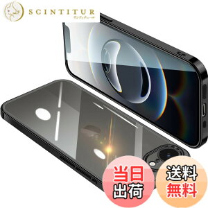 �y���������zONETIAOLONG iPhone17e / 16e �p �P�[�X �N���A �A�C�t�H��17e �J�o�[ ���� �X�}�z�P�[�X �ϏՌ� �y�� ���b�L���H TPU ���^ �X�g���b�v�z�[���t�� ����~�� �����h�~ 6.1�C���`�i�u���b�N�j