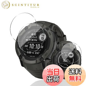 �y���������z�p Garmin Instinct 2X �K���X�t�B���� �ی�t�B���� �y3���Z�b�g ���Y���Ɏq�f�ށz �p GARMIN Instinct2XDual Power/Instinct 2XDual Power Tactical Edition �t�B���� �����ߗ� �����^ �p �K�[�~��Instinct2