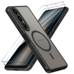 �y���������z�y1��+2���Z�b�g�zXperia 1 VII �P�[�X(1�EMagSafe�Ή�)+�K���X�t�B����(2��) SO-51F/XQ-FS44/SOG15 Greerass Xperia 1 VII ��p �J�o�[ �K���X�t�B�����t�� MagSafe�Ή� ���^ ���y�� �ϏՌ� �C�菝�h