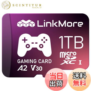 �y���������zLinkMore XV23 PRO 1TB A2V30 MicroSDXC �J�[�h Switch�Ή� SD�A�_�v�^�[�t�y�ő�Ǎ�170MB/s�z