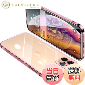 �y���������zONETIAOLONG iPhone11 Pro �p �P�[�X �N���A �A�C�t�H��11Pro �J�o�[ ���� �X�}�z�P�[�X �S�ʕی� �ϏՌ� �y�� ���b�L���H TPU ���^ �X�g���b�v�z�[���t�� ����~�� �����h�~�i���[�Y�S�[