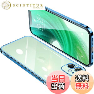 �y���������zONETIAOLONG iPhone12 mini �p �P�[�X �N���A �A�C�t�H��12mini �J�o�[ ���� �X�}�z�P�[�X �S�ʕی� �ϏՌ� �y�� ���b�L���H TPU ���^ �X�g���b�v�z�[���t�� ����~�� �����h�~�i�u���[�j