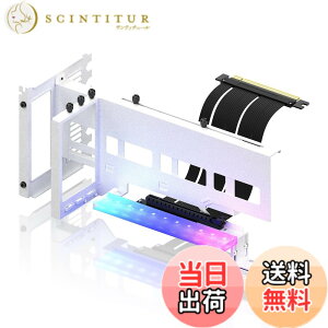 �y���������zEZDIY-FAB �V����RGB ���� PCIe4.0 GPU�u���P�b�g �����O���t�B�b�N�J�[�h�z���_�[ ARGB 5V 3�s��LED���C�g���� PCIe 4.0 X16 Gen4 ���C�U�[�P�[�u��90�x���p17cm �z���C�g�L�b�g