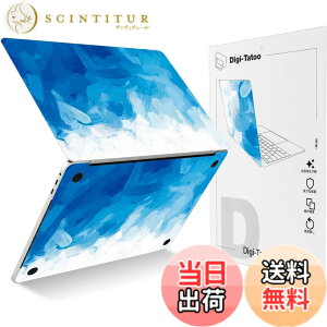 �y���������zDigi-Tatoo �X�L���V�[�� 2025~2026 MacBook Air 13.6 �C���` (M5/M4�`�b�v A3449/A3240) �Ή� �J�o�[ �P�[�X �t�B���� �X�e�b�J�[ �ی� ���O���\ �����h�~����юc�����t�� [���y���L]