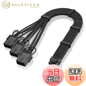 �y���������zEZDIY-FAB �d����p PSU�P�[�u�� �����X���[�u�P�[�u���A16 �s�� (12+4) 12VHPWR PCIe 5.0 �R�l�N�^�I�X - 3X PCIE 8 �s���ARTX 4080 3090Ti �p�A16AWG 30CM �v���C���X�g�[�����ꂽ�R�[���t�� - ��