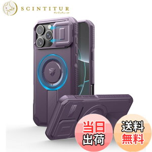 �y���������zDexnor iPhone 16 Pro Max�p �P�[�X - �X���C�h���J�����J�o�[�������\�L�b�N�X�^���h�t�� �}�O�l�b�g���ϏՌ� �w�r�[�f���[�e�B �v���e�N�e�B�u�J�o�[�i�p�[�v���j