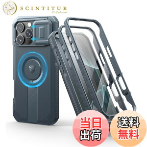 �y���������zDexnor iPhone 16 Pro�p �P�[�X - �X���C�h���J�����J�o�[�������\�L�b�N�X�^���h�t�� �}�O�l�b�g���ϏՌ� �w�r�[�f���[�e�B �v���e�N�e�B�u�J�o�[(�u���[)
