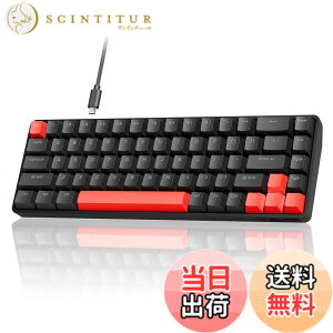 �y���������zDIERYA x TMKB T68 ���s�b�h�g���K�[ ���J�j�J���Q�[�~���O�L�[�{�[�h ���C�X�C�b�`�L�[�{�[�h RGB�o�b�N���C�g �L��Type-C �R���p�N�g 68�L�[ �S�L�[���Փ� Windows/Mac/Linux�Ή� �p��z��