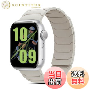 �y���������zCiimWaa Apple Watch �p �o���h �}�O�l�b�g �V���R�� �o���h 38mm/40mm/41mm/42mm Series 11/10 �A�b�v���E�H�b�` �p ���͂Ȏ��C �X�}�[�g�E�H�b�`���� ���v�x���g iWatch Series 11/10/9/8/7/SE/6/5/4/3/2 