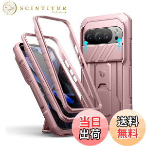 �y���������zDexnor Google Pixel 10/10 Pro�p �X���C�h���J�����J�o�[�t���P�[�X 2��ނ̃t�����g�t���[����������ʕی�t�B���������ȃL�b�N�X�^���h���� �ϏՌ��t���{�f�B�h��o���p�[�P�[