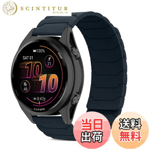 �y���������z[CiimWaa] 22mm �o���h for Garmin Venu 4/3 45mm/vivoactive 4/Venu2 �p �V���R�� ���v�o���h ���͂Ȏ��C �X�}�[�g�E�H�b�`���� �}�O�l�b�g �_�炩�� �����^ �j�����p ���K�� �x���g �K�[�~�� garm