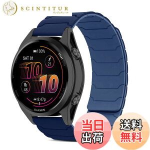 �y���������z[CiimWaa] 22mm �o���h for Garmin Venu 4/3 45mm/vivoactive 4/Venu2 �p �V���R�� ���v�o���h ���͂Ȏ��C �X�}�[�g�E�H�b�`���� �}�O�l�b�g �_�炩�� �����^ �j�����p ���K�� �x���g �K�[�~�� garm