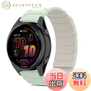 �y���������z[CiimWaa] 22mm �o���h for Garmin Venu 4/3 45mm/vivoactive 4/Venu2 �p �V���R�� ���v�o���h ���͂Ȏ��C �X�}�[�g�E�H�b�`���� �}�O�l�b�g �_�炩�� �����^ �j�����p ���K�� �x���g �K�[�~�� garm