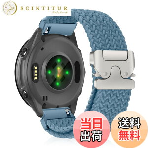 �y���������z[CiimWaa] 20mm �o���h for Garmin Forerunner 570 42mm/Garmin Vivoactive 6/5/Approach S50/S44 �p �����o���h �҂ݍ��� ���v�x���g �N�C�b�N�����[�X ���v�o���h �_�炩�� �ʋC�� �����p�x���g �K�[�~