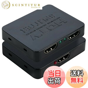 �y���������zIseebiz HDMI ���z�� 1����2�o�� 4K�Ή� HDMI �X�v���b�^�[ ���^ �R���p�N�g PS5/Fire TV Stick/PC/�e���r/�v���W�F�N�g/DVD�v���[���[�Ή�
