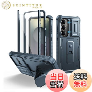 �y���������zDexnor Samsung Galaxy S26 Plus�p �P�[�X - �X���C�h�������J�����J�o�[����ʕی�t�B�������L�b�N�X�^���h�t�� �w�r�[�f���[�e�B�ϏՌ� ��� �t���{�f�B�o���p�[�ی�P�[�X(�u���[)