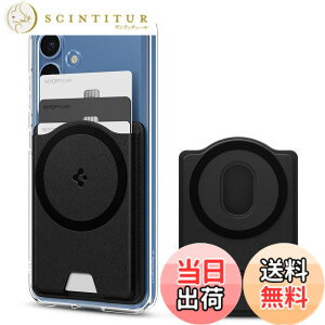 �y���������z�yGalaxy S26/S25�V���[�Y��p�zSpigen ���ʃ}�O�l�b�g �J�[�h�P�[�X �X���� �J�[�h�z���_�[ �������U�[ 3�����[ �E�H���b�g �o�����e�B�k�X�E�}�O�t�B�b�g+ AFA09205 (�u���b�N)