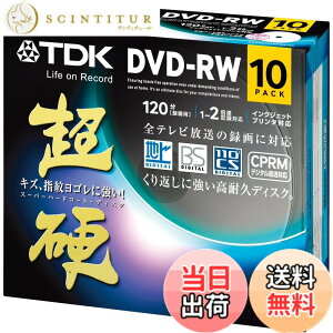 �y���������zTDK �^��pDVD-RW CPRM�Ή� 1-2�{���Ή� �F�F�z���C�g�A�T�C�Y�F10��
