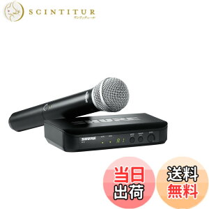 �y���������z�y�������K�i�z SHURE BLX�V���[�Y ���C�����X�{�[�J���V�X�e���Z�b�g PG58 �F�F�u���b�N