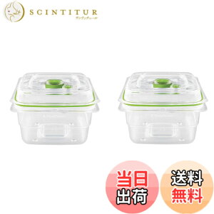 �y���������zFoodSaverJapan �y�����z �t�[�h�Z�[�o�[�^��t���b�V���{�b�N�X �F�F�N���A�A�T�C�Y�F1200ml2��