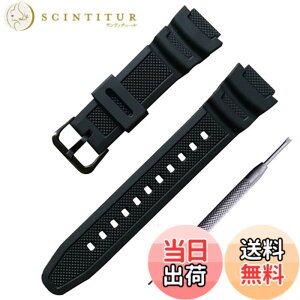 �y���������z���o�[ �E�H�b�` �o���h PU �X�g���b�v �r���v�x���g �R���p�`�u�� For Casio AQ-S810W SGW-300H MRW-200H AE-1000W W-S200H W-735H AEQ-110W �ɓK������ (�u���b�N(������)) �F�F�u���b�N(������)