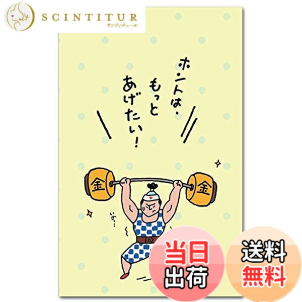 【送料無料】おもしろポチ袋 ｢もっとあげたい｣ 多目的祝儀袋 ５枚入り 色：イエロー、サイズ：65x100mm